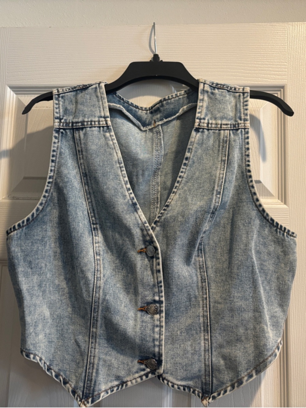 Light Wash Denim Vest